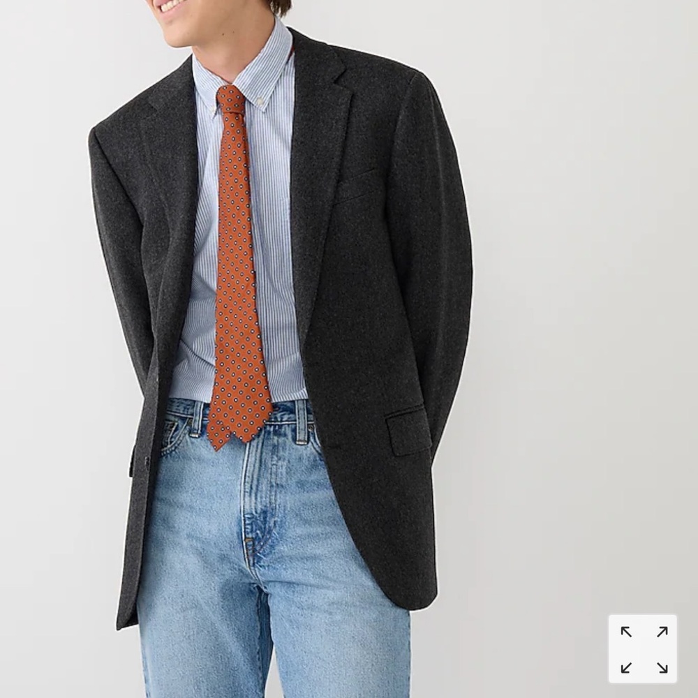 J.Crew Ludlow Slim-fit blazer in Italian wool blend / Charcoal
